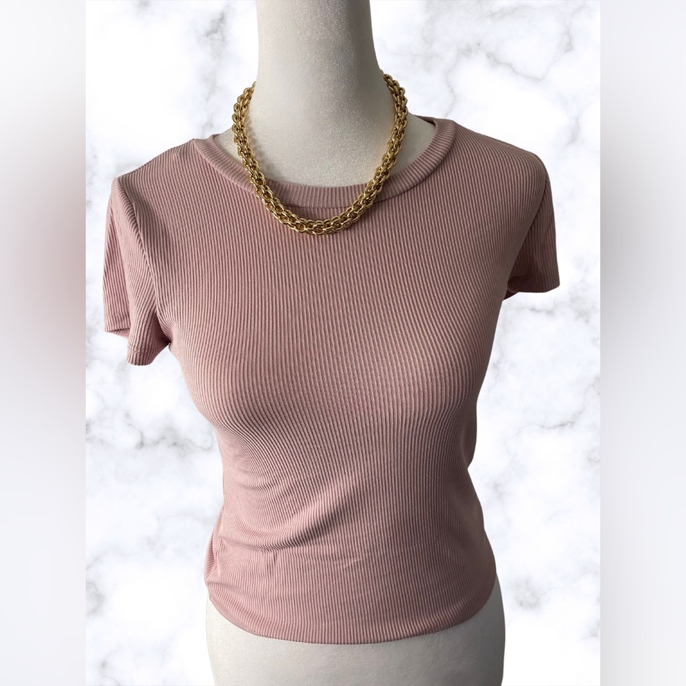 Pink Hippie Rose Crop Top